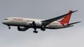 Air India Boeing 787 Dreamliner landing landing Royalty Free Stock Photo