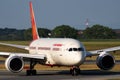 Air India Boeing 787-8 Dreamliner VT-ANA passenger plane arrival and landing at Vienna Airport Royalty Free Stock Photo