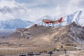 Air India plane landing Royalty Free Stock Photo