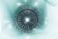 Air intake tube of jet fighter Royalty Free Stock Photo