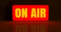 On Air Lighted Sign 3D Rendering