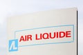 Air Liquide logo on a panel