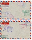 Air mail background Royalty Free Stock Photo