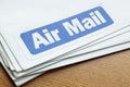 Air mail documents for despatch Royalty Free Stock Photo