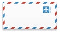 Air mail envelope. Letter icon. Postal service symbol