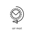 Air mail icon from Delivery and logistic collection. Royalty Free Stock Photo