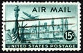 Air Mail Postage Stamp Royalty Free Stock Photo