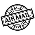 Air mail rubber stamp Royalty Free Stock Photo