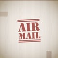 Air mail stamp Royalty Free Stock Photo