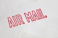 Air mail stamp Royalty Free Stock Photo