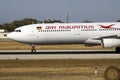 Air Mauritius A330 arriving for maintenance