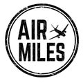 Air miles sign or stamp