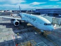 Air New Zealand Boeing 777 at gate