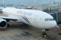 Air New Zealand Boeing 777 at Hong Kong Airport