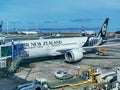 Air New Zealand Boeing 787 at gate