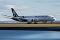 Air New Zealand Boeing 787 taking off from Sydney to Auckland