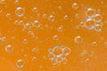 Colored air bubbles in water Royalty Free Stock Photo