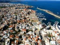 Air photograph, Chania City, old town, Crete, Greece Royalty Free Stock Photo