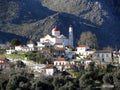 Air photograph, Lakki, Omalos, Lefka Ori, Chania, Crete, Greece