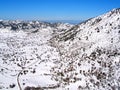 Air photograph, Omalos, Lefka Ori, Chania, Crete, Greece