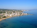 Air photograph, Stalos Beach, Chania, Crete, Greece Royalty Free Stock Photo