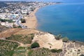 Air photograph, Stalos Beach, Chania, Crete, Greece Royalty Free Stock Photo