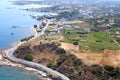 Air photograph, Stalos Beach, Chania, Crete, Greece Royalty Free Stock Photo
