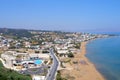 Air photograph, Stalos Beach, Chania, Crete, Greece Royalty Free Stock Photo
