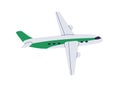 Air plane, aircraft flying. Airplane flight. Aeroplane, jet. Airliner transport, side view. Holiday travel, trip