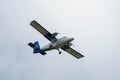 Air plane over mountain area at Bario, Borneo. Royalty Free Stock Photo