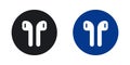 Air pods icon vector Royalty Free Stock Photo