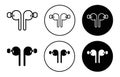 Air pods icon Royalty Free Stock Photo