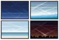 Air Pollution Contrails Landscapes