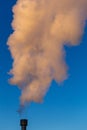 Air pollution exhalation of pollutants in the atmosphere greenhouse gases italy Royalty Free Stock Photo