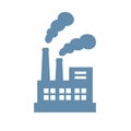 Air pollution factory vector icon Royalty Free Stock Photo