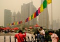 Shanghai`s polluted skyline