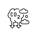 Air pollution icon. Nature disaster vector illustration.