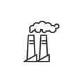 Air Pollution line icon