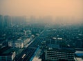 Air pollution of a regular city in china