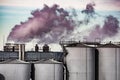 Air Pollution from the smokestack of a factory Royalty Free Stock Photo
