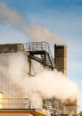 Air Pollution from the smokestack of a factory Royalty Free Stock Photo