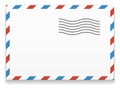 Air post envelope. International mail blank template Royalty Free Stock Photo