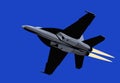 Boeing F-18E Super Hornet. Air power. Afterburner navy jet fighter.
