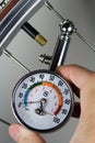 Air Pressure Gauge Royalty Free Stock Photo