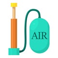 Air pump icon, cartoon style