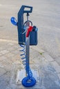 Air Pump Petrol Station Royalty Free Stock Photo