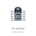 Air purifier icon vector. Trendy flat air purifier icon from electronic devices collection isolated on white background. Vector Royalty Free Stock Photo