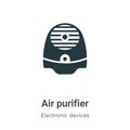 Air purifier vector icon on white background. Flat vector air purifier icon symbol sign from modern electronic devices collection Royalty Free Stock Photo