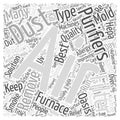 Are Air Purifiers the Solution to Improving Indoor Air Quality word cloud concept background