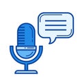 On air radio line icon. Royalty Free Stock Photo